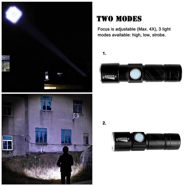 Rechargeable LED Flashlight Torch