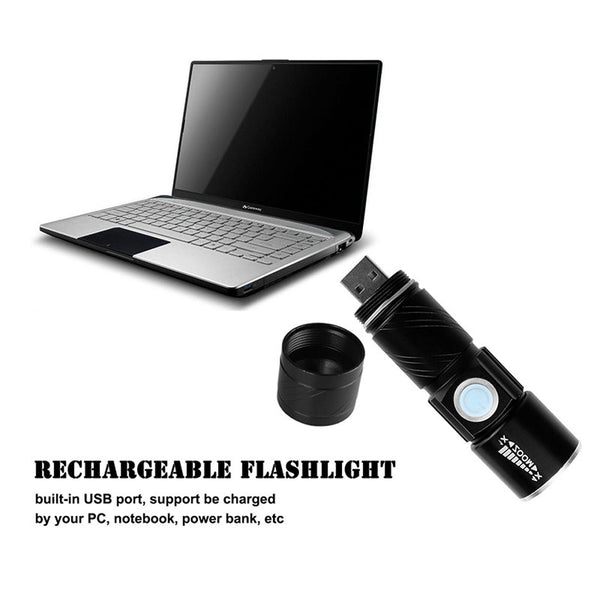 Rechargeable LED Flashlight Torch