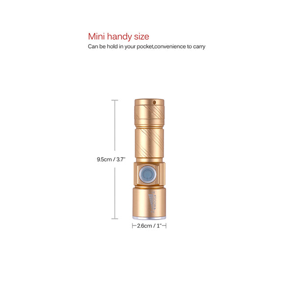 Rechargeable LED Flashlight Torch