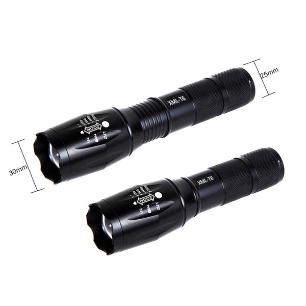 5 Modes LED Zoomable Flashlight Torch